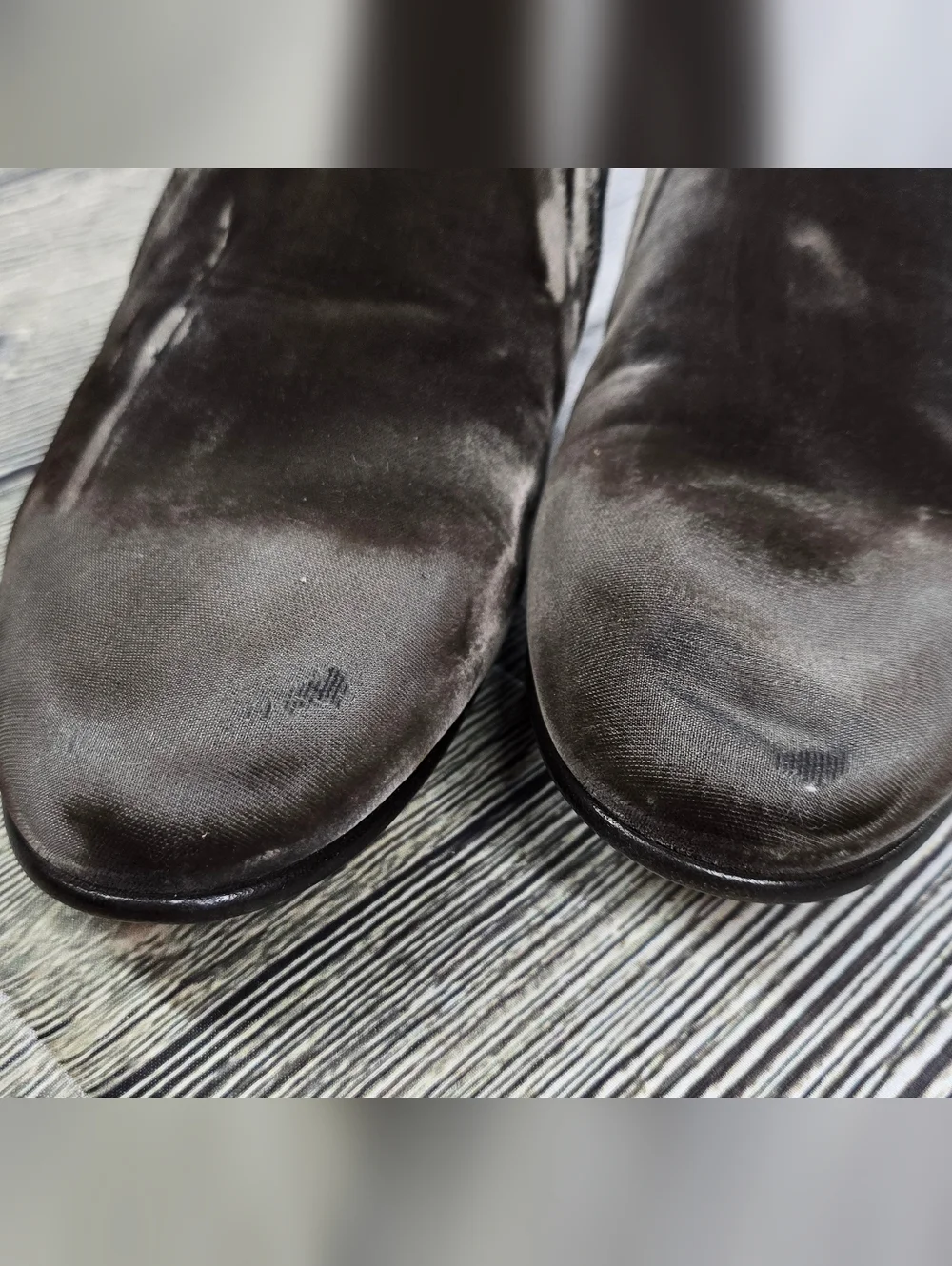 John Varvatos New Venice Distressed Velvet Loafers